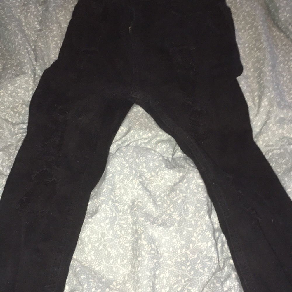 Black ripped jeans